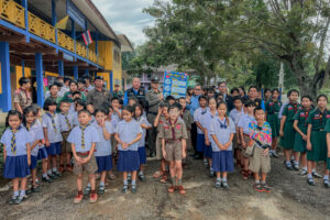 ฝึกแผนเผชิญเหตุเมื่อมีบุคคลวิกลจริตถืออาวุธเข้ามาในโรงเรียน
