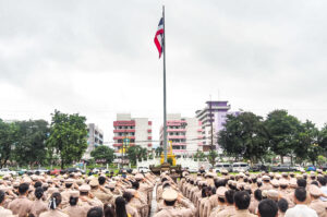 กิจกรรมเคารพธงชาติและร้องเพลงชาติ เนื่องในวันพระราชทานธงชาติไทย